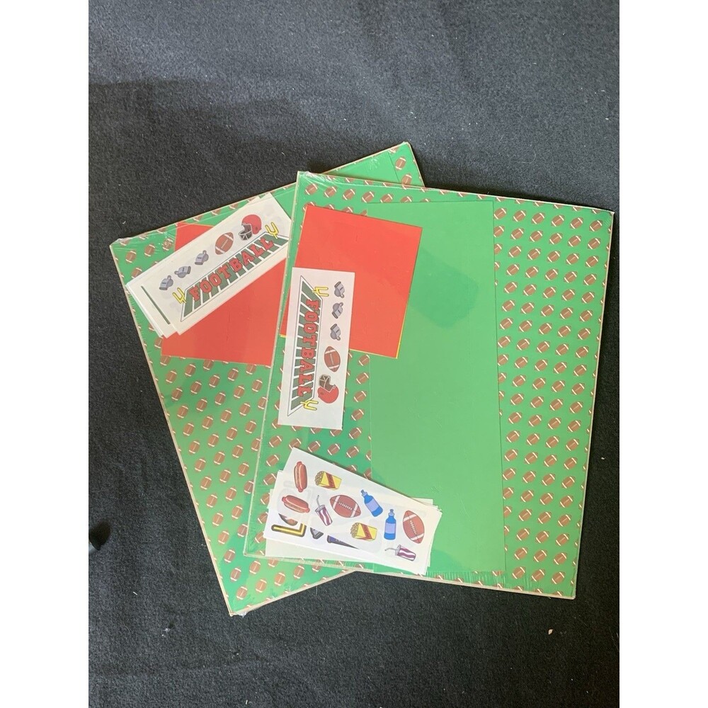 Creative Memories Combination Pack FOOTBALL Scrapbooking Stickers Cuts Paper NIP